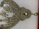 Parure Indienne Argentée à Strass – Collier, Boucles d'Oreilles et Tikka