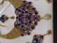 Parure Indienne Dorée avec Strass Bleu Roi – Collier, Boucles d'Oreilles et Tikka Élégants