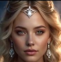 Bijou Frontal Élégant en Cristaux et Perles – Accessoire Raffiné pour Mariage et Occasions Spéciales