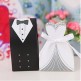 Boite dragées mariage costume et robe de mariée