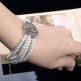 Bracelet strass et perles