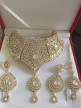 Parure indienne plaqué or strass cristal mariage